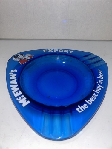 Mcewan export blue glass - glass, pub