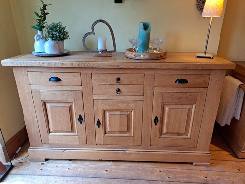 French oak suite including