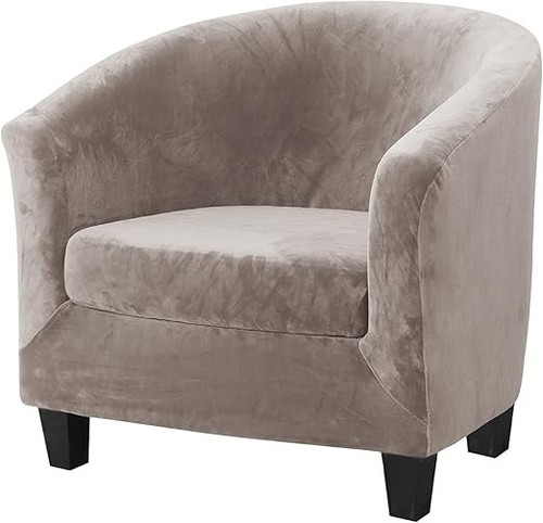 Velvet tub bucket chair - tub,