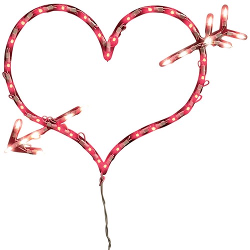 Lighted arrow heart - lighted,