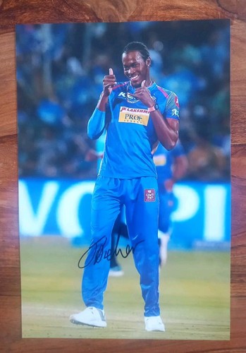 Jofra archer hand signed - hand, 8x12