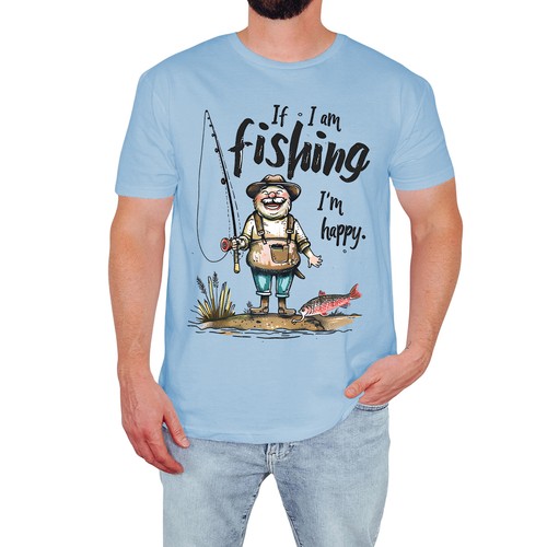 Funny fishing mens shirt if - mens,