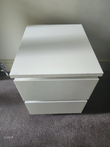 Ikea malm bedside table - bedside, with