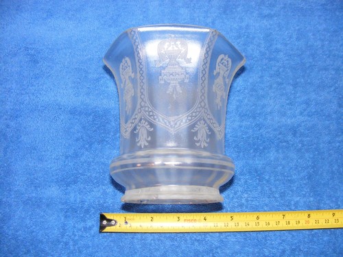 Antique frosted floral - floral, etched