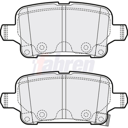 Brake pads set for opel - pads,