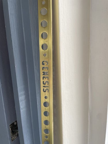 Genesis solid brass tile trim - brass,