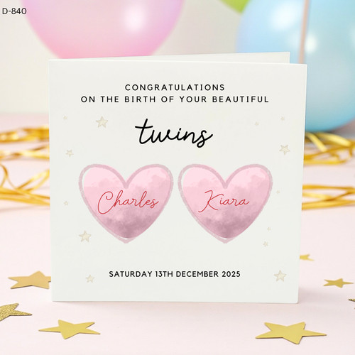 Personalised newborn twins - personalised,