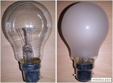 40w 60w 75w 100w 150w 200w Clear/Frosted GLS Light Bulbs BC Push In B22 Bayonet