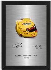 Lewis Hamilton Helmet Signed