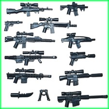 Minifigure Weapons Custom Pack Of  Guns Compatible With Lego® minifigures 