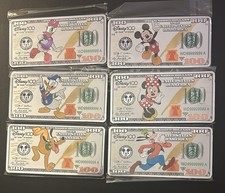6 Disney commemorative coins