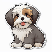 Havanese Car Sticker Dog