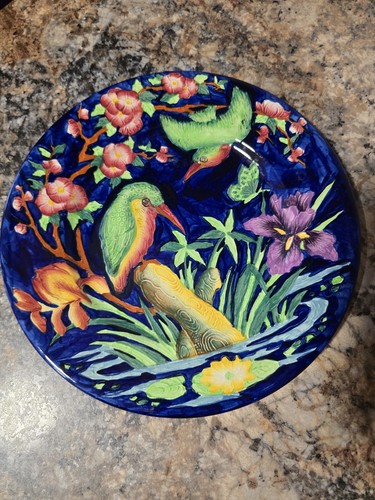 Vintage maling pottery plate - vintage,