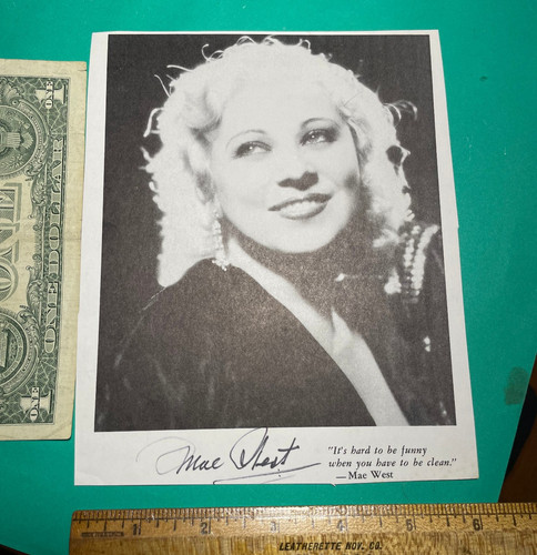 Mae west signed original - signed,