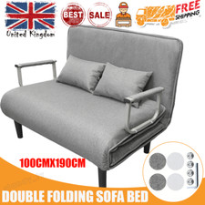 XL Double Folding Sofa Bed Chair 5 Position Convertible Sleeper Armchair 3 IN 1