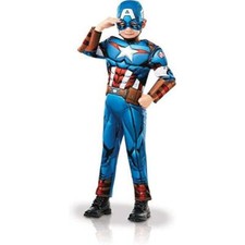 Rubies Marvel Avengers Captain America Boy's Superhero Fancy Dress Costume