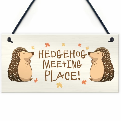 Funny garden sign hedgehog - garden,