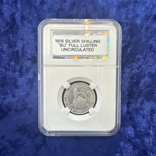 1916 silver george shilling - 1916,