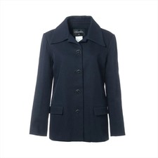 Chanel 15S Cotton Jacket 40 Ladies' Navy Blue  P51553V38005 With hanger