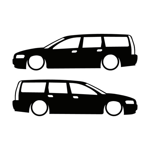 Set car decal - 2, stickers