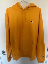 Champion USA reverse weave hoodie fleece lined gold XL New w/o Tags