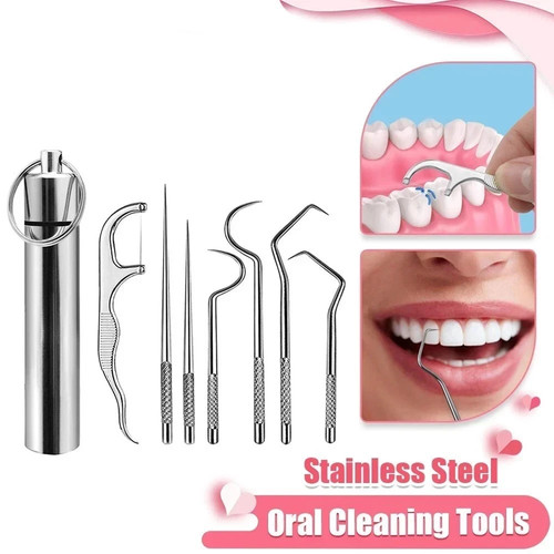 Dental kit toothpick set - set, metal