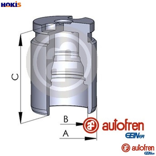 Piston brake caliper d025545 - caliper,