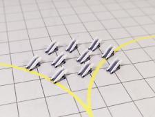 10x White REGIONAL AIRCRAFT STAIRS Airport GSE Vehicles 1:400 Scale Diorama