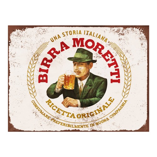 Birra moretti retro style - birra,