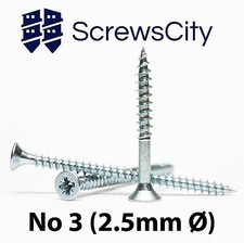 No 3 (2.5mm Ø) HARDENED ZINC