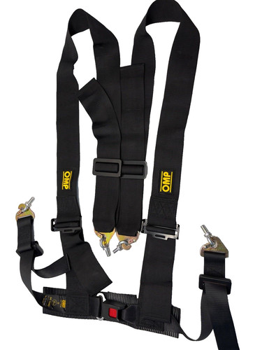 Omp racing harness black - racing,