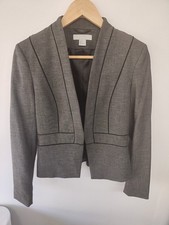 H&M Grey Cropped Blazer Jacket