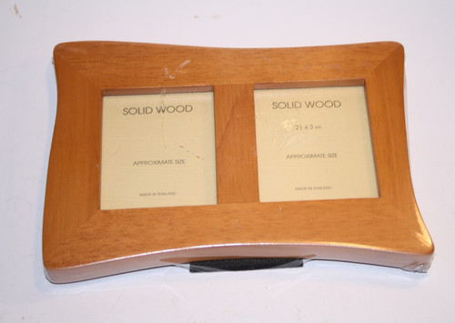 Solid wood double photo - double,