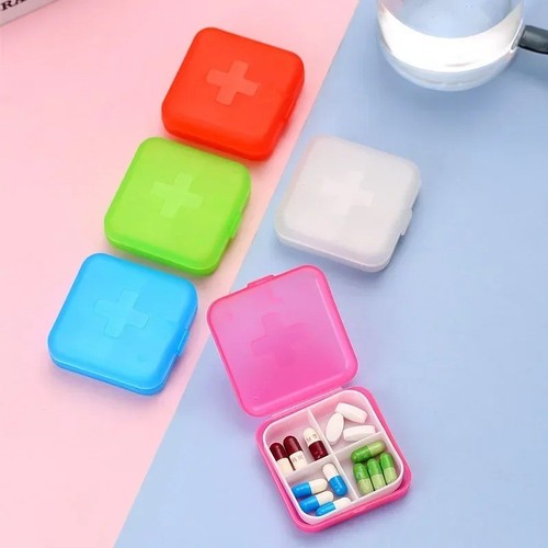 Grid portable pill box - portable, mini
