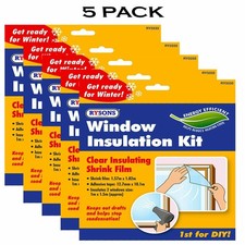 1-5PK Clear Window Insulation