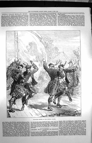 Original old antique print - old,