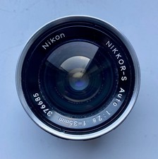 Nikon Nikkior-S 35mm F2.8 Lens. Clear Optics. VGC Condition Fully Working.