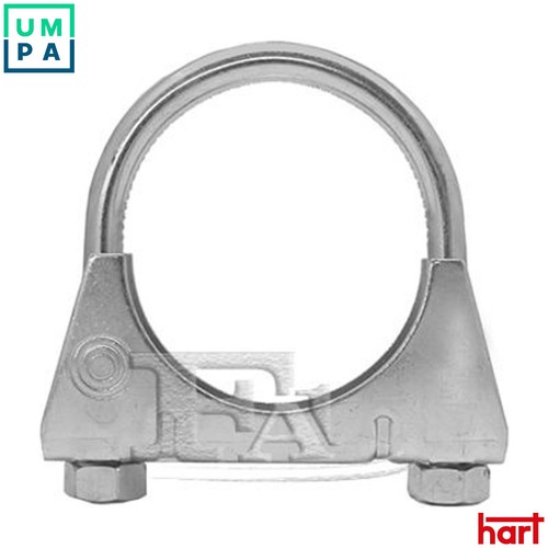 Clamping piece exhaust system - clamping,