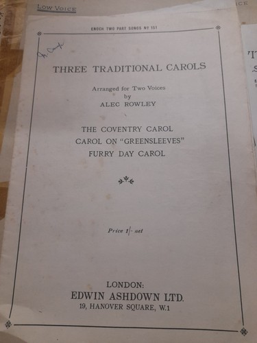 Three traditional carols - three,
