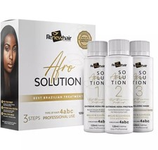 Afro Kera Protein Texture Release Brazilian kit 3x 120ml Smooth Renew box damage