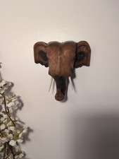 Wall Hanging Wooden Elephant