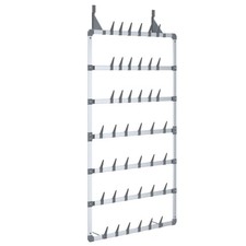 Hanging Shoe Rack Silver Wall