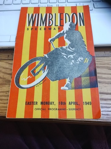 Wimbledon speedway programme - wimbledon,