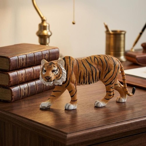 Standing tiger resin figurine - resin,