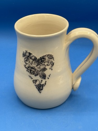 Studio pottery mug white - mug, ~white