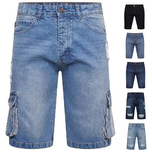 Men denim shorts regular fit - shorts,