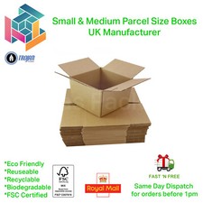 Postal Mailing Boxes TROJAN Single Wall Small & Medium Parcel Quality Cardboard