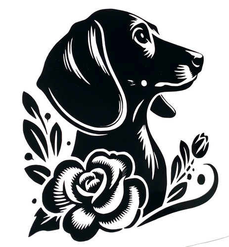 Dachshund dog decal vinyl - dachshund,