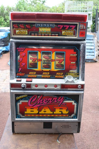 Cherry bar fruit machine coin - cherry, machine,