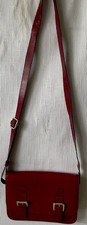 ORIANO BURGUNDY LEATHER CROSSBODY BAG.USED ONCE